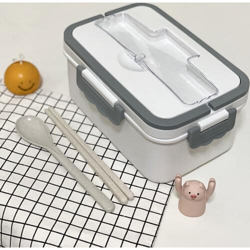 Creative Japanese Lunch Box for Kids Microwave Plastic Food Container with Compartment Tableware Leak-Proof Bento Box Food Box
