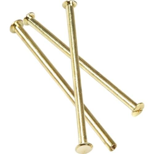 M5*80 Plated Copper Account Screw Rivet /Book Screw / Album Sample Book Docking Cook Pin M5 Hardware