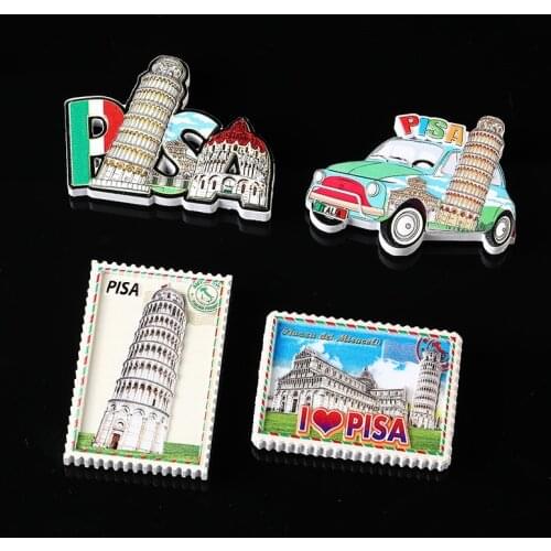 Leaning Tower of Pisa Fridge Magnet 3D Three-dimensional Italy Travel Gift Magnetic Souvenir Home Decoration