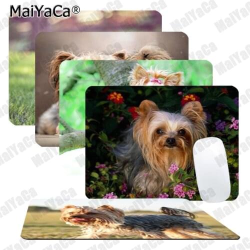 MaiYaCa New Printed Yorkshire terrier dog Rubber Mouse Durable Desktop Mousepad Smooth Writing Pad Desktops gaming mouse pad