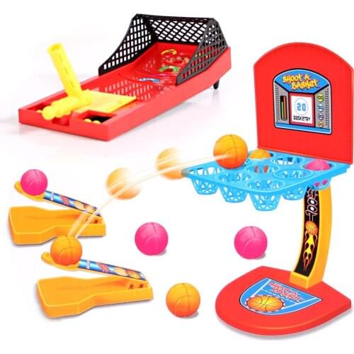 Mini Basketball Desktop Family game Basketball Shooting Funny Party toys Hoop Games Set Educational Toys For Kids Birthday Gifts