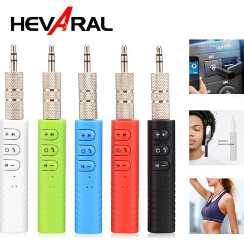 Hevaral Mini Bluetooth Receiver 3.5mm Jack Receptor Bluetooth Aux Car Audio Receiver Hands Free Adaptador Mini Bluetooth Adapter