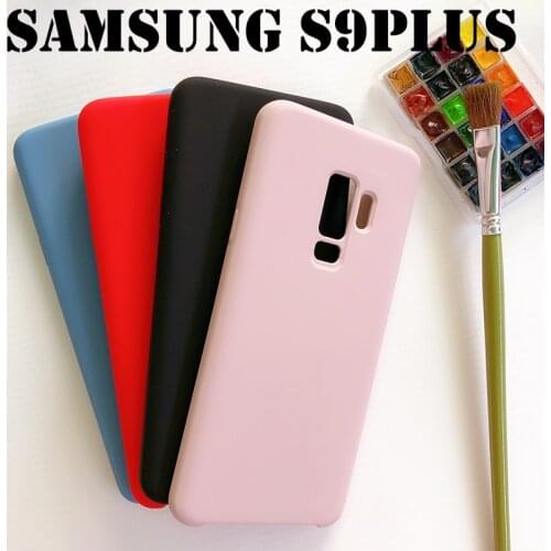 Liquid Silicone Case Samsung S9 Plus soft Protector high quality mobile accessories