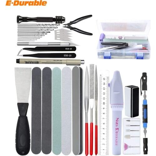 Gundam Professional Model Tools Kit Professional 42 in 1 Modeler Basic Tools Craft Set Hobby Building Tool Kit with Tool Case