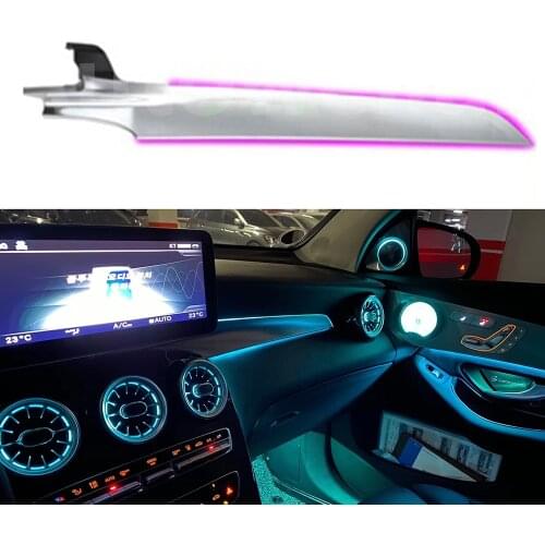 3/64 colors car dashboard neon light passenger ambient light for mercedes benz c w205 glc x253 2014-2021 RGB LED light