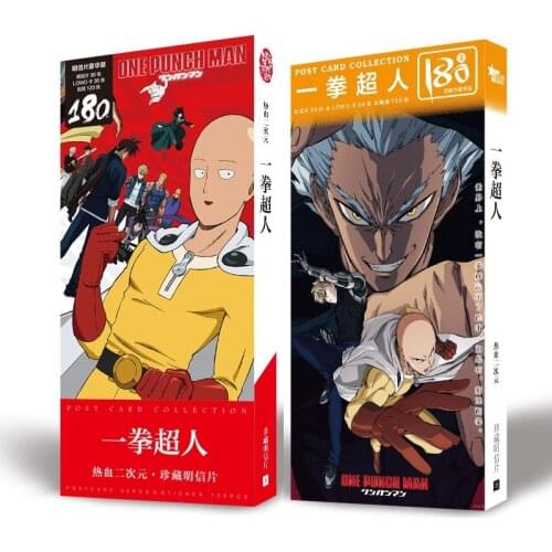 New 180 Pcs/Set ONE PUNCH MAN Anime Large Postcard Greeting Card Message Card Gift Stationery