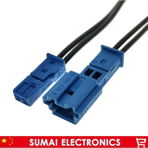 Sample, Good quality blue Car Speaker plug,Auto stereo plug,Car lamp connector with 10cm cable for BMW X1 X5 car ect
