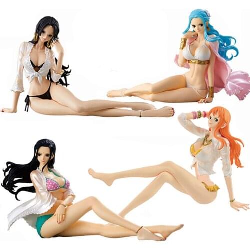 One Piece Boa Hancock Nami Robin Nefeltari Vivi Swimsuit Anime Figure Gift Decoration Toys