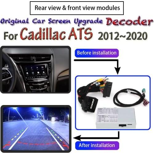Rear View Parking Camera For Cadillac ATS XTS 2012~2020 Adapter Connect Original Car Upgrade System Screen Reverse CAM Decoder