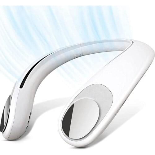 Personal Neck Fan,Portable Mini Cooler Fan Hands Free Bladeless Fan 3 Speed Battery Operated Wearable Fan For Outdoor