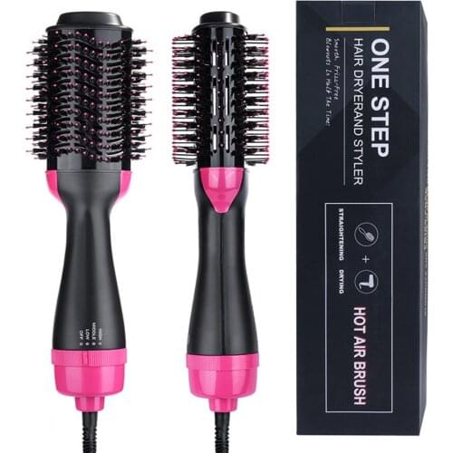 Professional Hot Air Brush 1000W Hair Dryer Brush Electric Blow Dryer 4 in 1 Curling Iron One Step Hot Wind Roller Styling Tools
