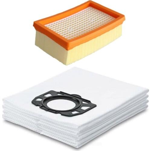 Dust Bags and Hepa Filter for Karcher MV4 MV5 MV6 WD4 WD5 WD6 for Karcher WD4000 to WD5999 Vacuum Cleaner Parts