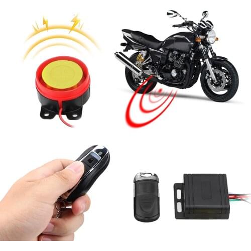 Alarm Motorcycle Anti-theft Remote Control Key Security Alarm System Interior Accessories 12V Bike Alarm Smart Car Keyring