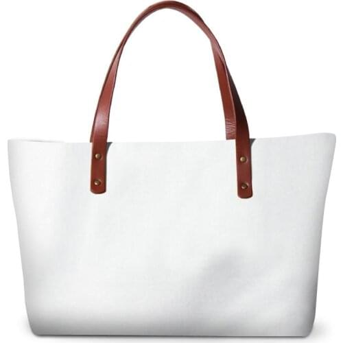 Blank Handbag for Sublimation Printing Custom Big Tote Bolsa Feminina Travel Accessory Beach Bags for Lady Girls