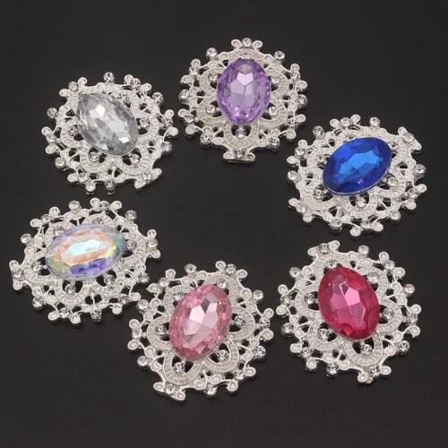 Flatback Stones And Crystals Jewelry Sew On Rhinestone With Acrylic Gems Strass Bow Crystal Brooch Applique For Craft Diamante