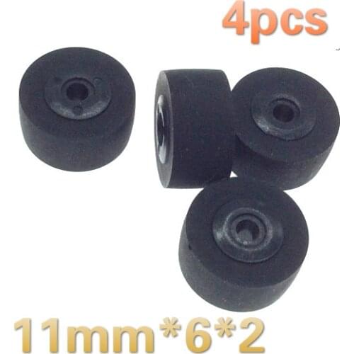4pc 11mm*6*2 vintage retractor press belt pulley deck audio pressure recorder cassette deck pinch roller tape Stereo player