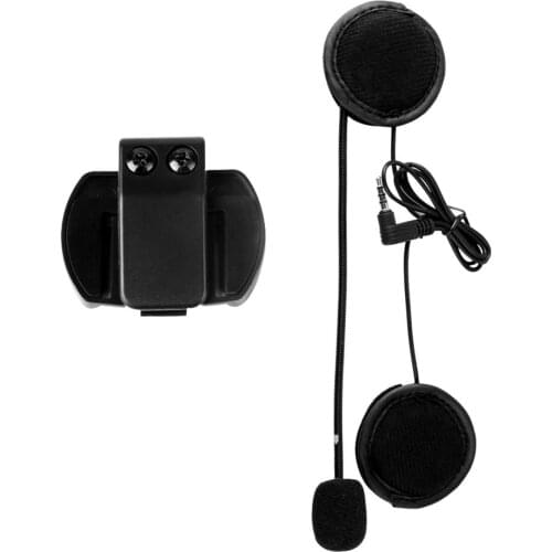 Vnetphone 3.5mm Microphone Speaker Headset V4/V6 Interphone Universal Headset Helmet Intercom Clip Black Sport Wired ONLENY 300
