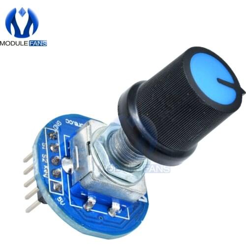 Rotating Potentiometer Knob Cap Digital Controller Module Rotary Encoder Controller Switch 5V Diy Kit Electronic PCB Board