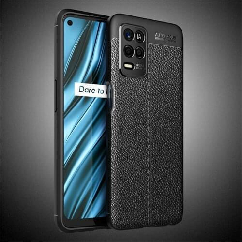 For OPPO Realme V13 5G Case Luxury Litchi Striae Full Soft Silicone Cover Case For Oppo Realme V13 V 13 RealmeV13 Phone Cases