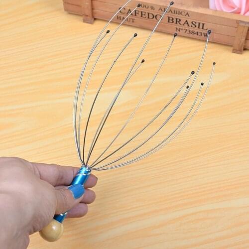 1pc Head Scalp Massager Headache Pain Stress Relief Octopus Claw Neck Massage Traditional Treatment Health Care Tools
