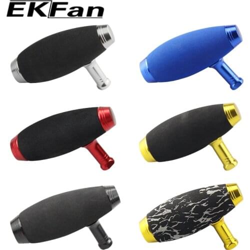 【Ready Stock】EKFan 1PC Aluminum alloy & EVA Fishing Bait casting Spinning Reel Handle Knob Fishing Tackle