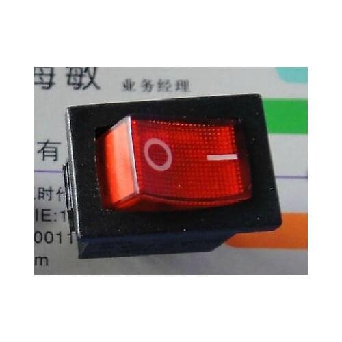 10) Red 6A/10A SPST 3 Pin ON/OFF Light 2 Position Boat Rocker Switch