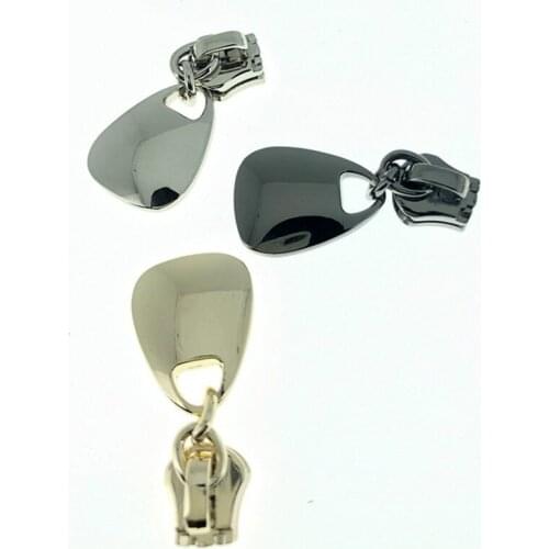 10 Pieces 5# 19.4*25MM Metal Zipper Puller Luggage And Clothing Hardware Accessories Thickened Pull Tab Head Zipper Sliders