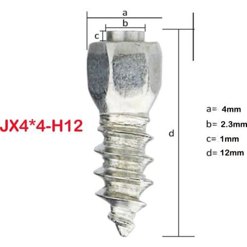 12mm Bikes Scooters Anti-Slip Screw Stud Wheel Tyre Snow Tire Spikes Trim Auto Accessories