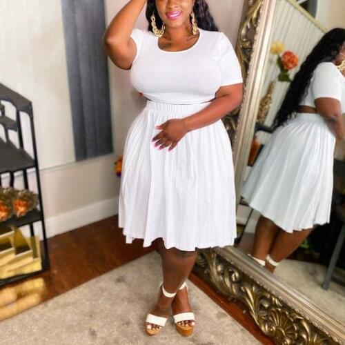 4XL 5XL Plus Size African Dresses Womens Solid Blouse & Skirts High Waisted Fashion Causal Daily Wear Outfits Matching Sets Hot