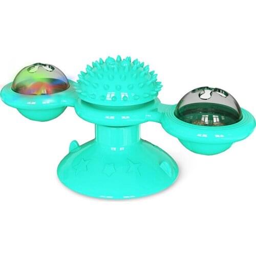 1 Pcs Pet Toy Windmill Turntable Teasing Interactive Toys for Cat Interactive with Catnip Cat Scratching Tickle Pet Supplies