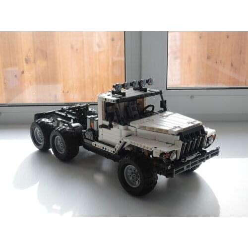 NEW technology Building Block Mechanical Gear MOC-13437 Truck 6x6 SUV Remote Control RC Assembly Toy Boy Gift