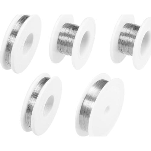 Uxcell 1pc 0.1mm 0.12mm 0.15mm Heating Resistor Wire 38AWG 34AWG 35AWG 37AWG Nichrome Resistance Wires for Heating Elements