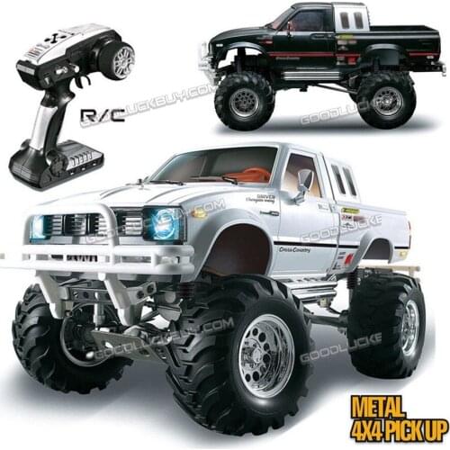 HG 1/10 RC Car Pickup Model 4x4 Rally Auto Series Racing Crawler 2.4G RTR Motors White