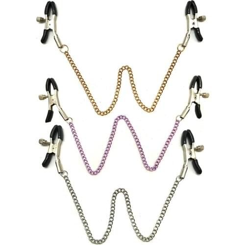 Adjustable Clitoris Nipple Clamps Adult Sex Games Products Labia Breast Nipple Clip Play Toys Slave BDSM Nipple Players