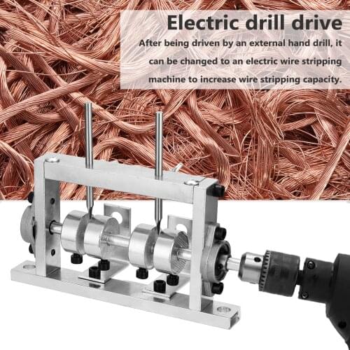 Manual Portable Wire Stripping Machine Scrap Cable Peeling Machine Stripper for 1-30mm Hand Tool Connect Hand Drill for 1-30mm