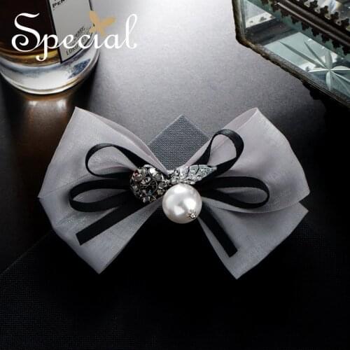 Special European and American temperament elegant anti-skid butterfly knot hair decoration Duckbill clip hair clip head clip