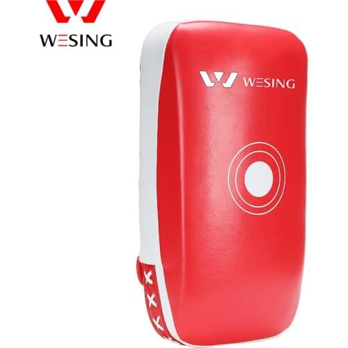 Wesing PU Leather Strike Shield Curved Focus Training Target Punch Mitt Karate Muay Thai Pad Kick Arm Target