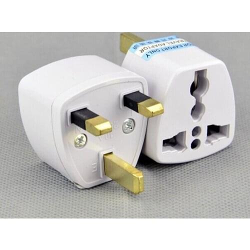 High quality 2000 Pcs / Lot Universal EU US AU to UK AC Travel Power Plug Charger Adapter Converter Travel Adaptors UK Free