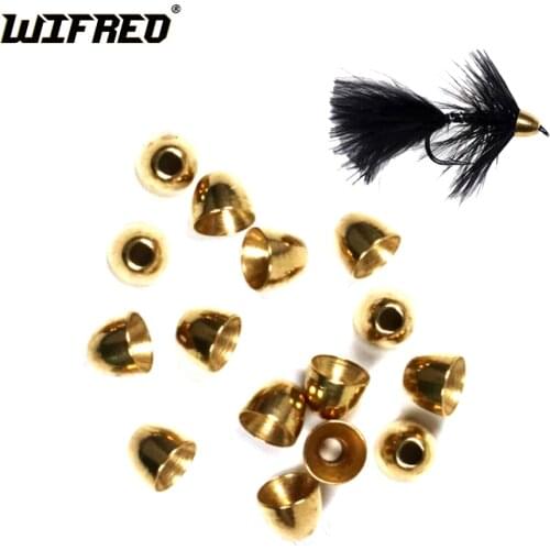 Wifreo 200pcs 5.5mm Fly Tying Brass Cone Head Beads for Tube Fly Streamer Zonker Fly Tying Material Wholesale for 2mm Liner Tube