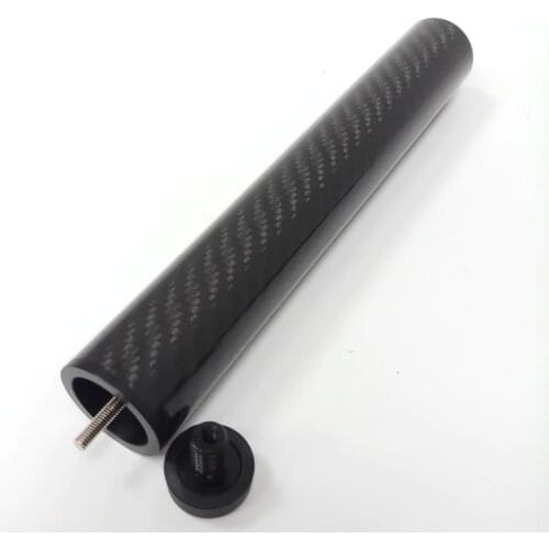Xmlivet 8inch black carbon fiber Billiard cue extensions with bumper for Jacoby cues Pool cue extenders wholesales