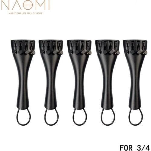 NAOMI 5PCS Violin Tailpiece 3/4 Violin Tailpiece Aluminium Alloy For 3/4 Violin New Violin Parts & Accessories