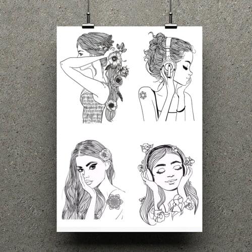 ZhuoAng Fashion Girls Clear Stamps For DIY Scrapbooking/Card Making Decorative Silicon Stamp Crafts