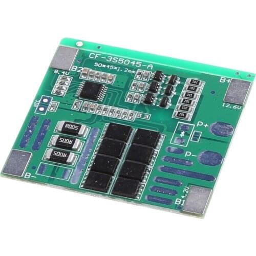 25A 12V 3S Polymer Li-ion Lithium 18650 Battery Charger PCB Protection Board