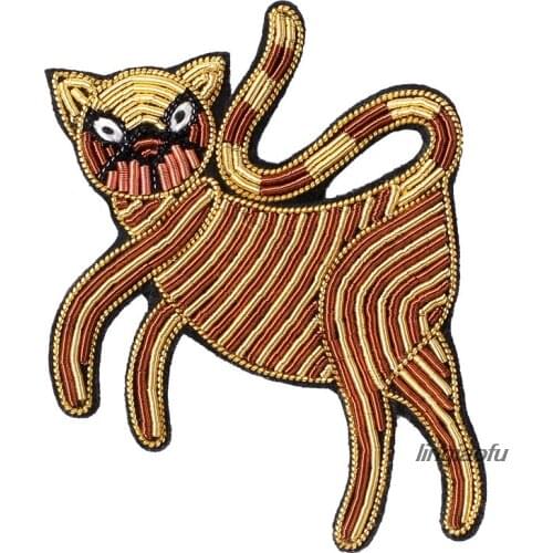 African series Indian silk embroidery pin decoration creative wild cartoon brooch high-end vintage handmade badge