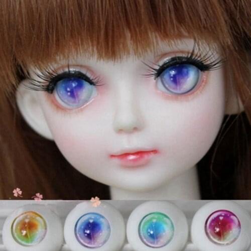 Hxwanx Doll Accessories Eyes For Toys Acrylic Plastic Colored Smoke Pupil Eye For Dolls 1/3 1/4 1/6 BJD SD Doll Eyeball DIY Toys