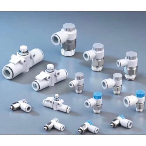 AS4211F-04-10SA AS4211F-04-12SA AS4211F-04-16SA Pneumatic components SMC Speed regulating joint fittings