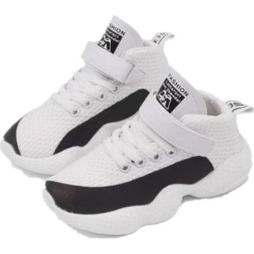 AJLONGER autumn new fashionable net breathable leisure sports running shoes for girls white shoes for boys brand kids shoes