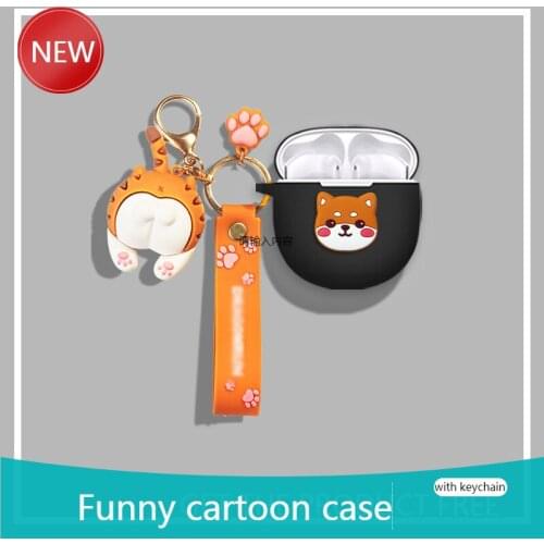 For Vivo Tws Neo Cartoon dog Wireless Bluetooth Earphone Case Charging box soft shockproof Cover For Vivo Neo