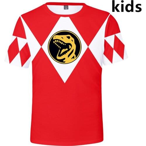 3 To 14 Years kids T Shirt Mighty Morphin 3D printed tshirt T-shirt Boys Girls Harajuku Cartoon T Shirts Tee Children Clothes