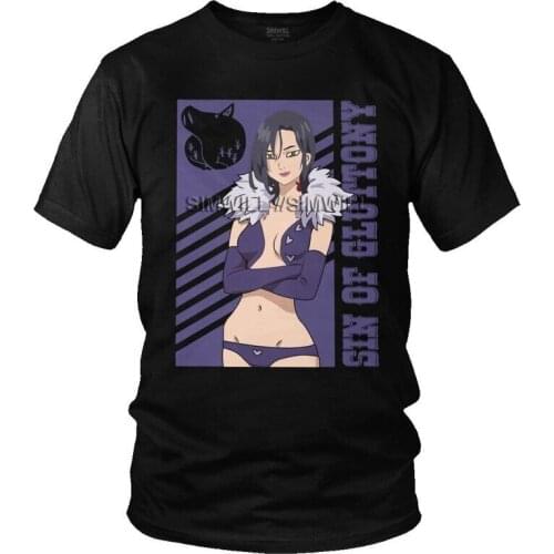 The Seven Deadly Sins T Shirt Men Cotton Printed T-shirts Graphic Tshirt Short Sleeve Anime Manga Nanatsu no Taizai Tee Top